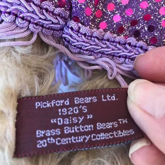 Pickford Bears, LTD Accents Brass Button Bears 92s Daisy Bear